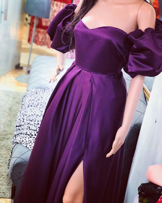 Purple evening dress party dress prom dress S687