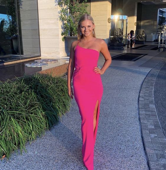 Hot pink bridesmaid dress S1608