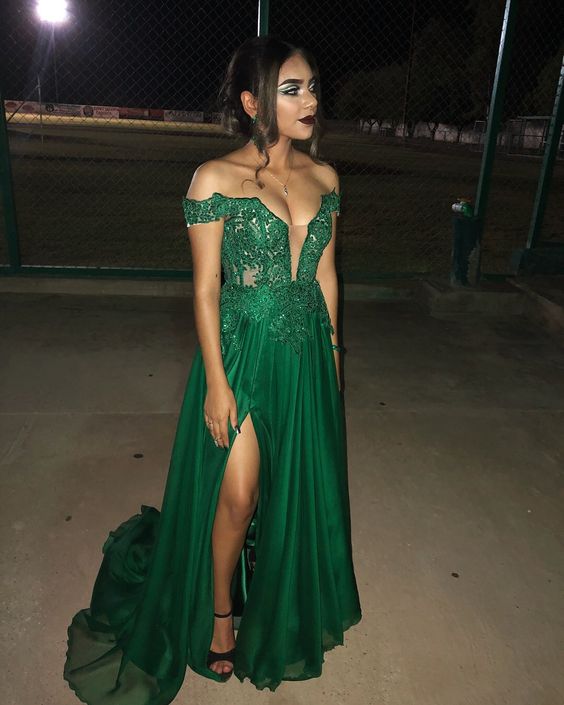 Green Prom Dresses, Sexy Evening Party Dresses S2201