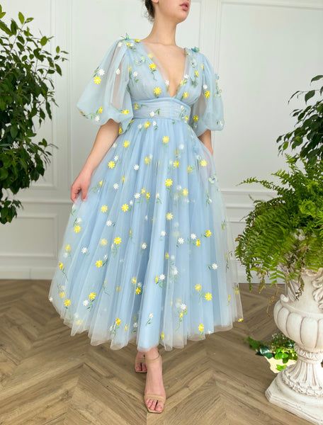 Tulle Prom Dresses, A-Line Tulle Homecoming Dresses S2214