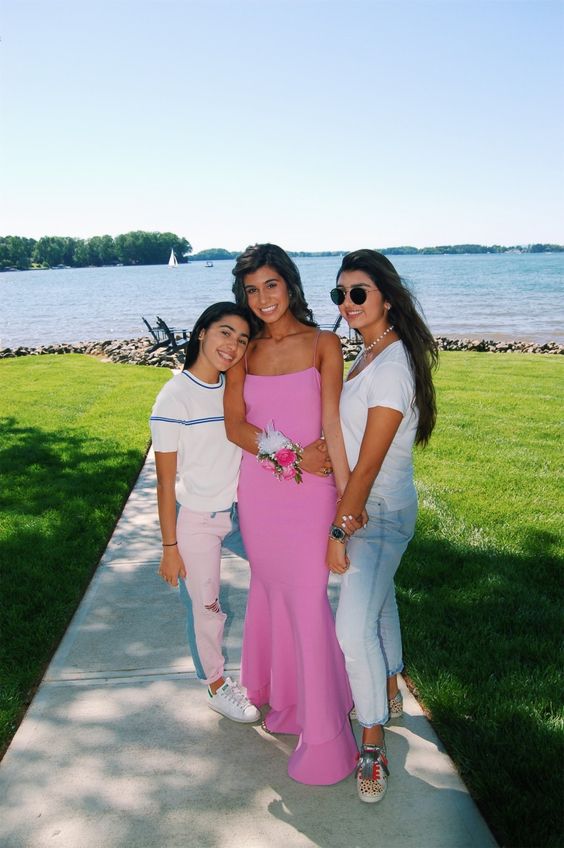 Simple Long Party Formal Prom Dresses for Girls S2250