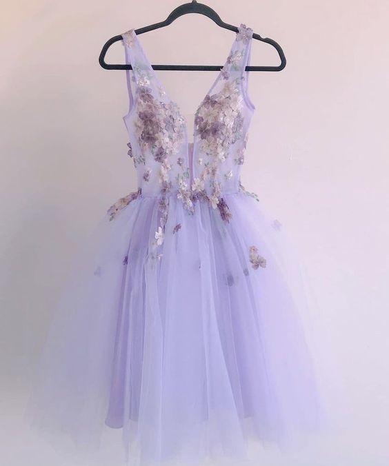 Purple Dress Short Prom Dresses Beautiful Gowns For Ladies S1263