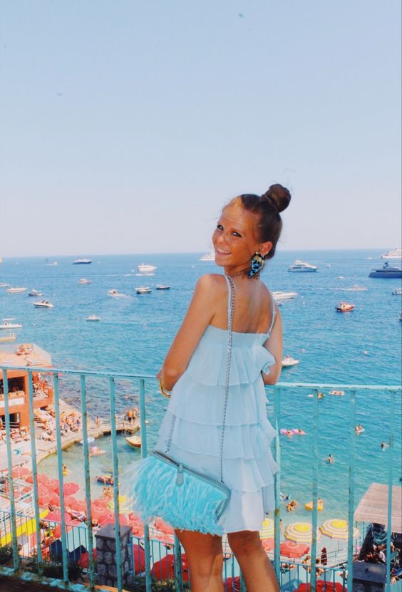 Blue Mini dress Short Prom Party Dress S967