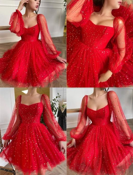 Sexy Red Short Prom Dress,Charming Prom Dress,Sexy Party Dresses S660