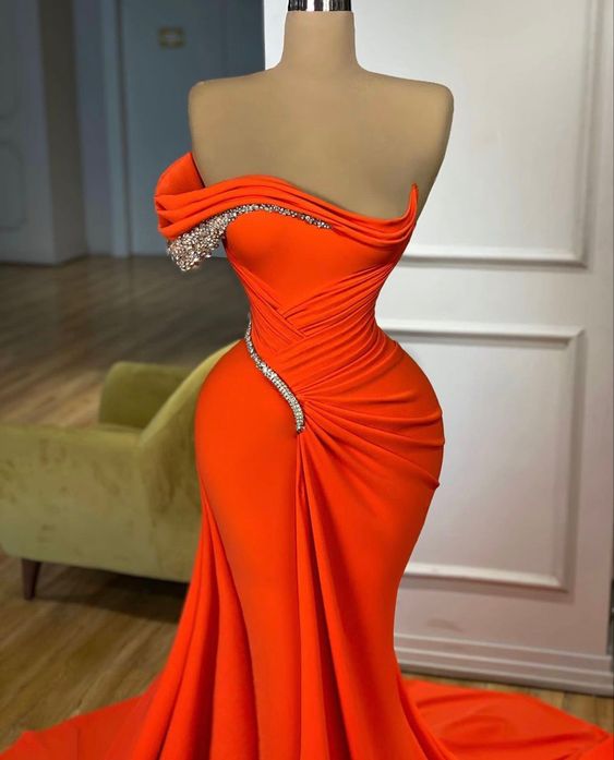 Fashion Mermaid Prom Gown Evening Dress S881