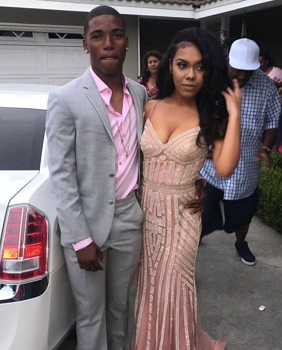 Pink Formal Dress mermaid prom dress long evening dress S2076