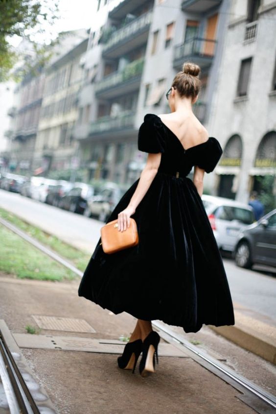 Black Prom Dress, Black Evening Dress S2190