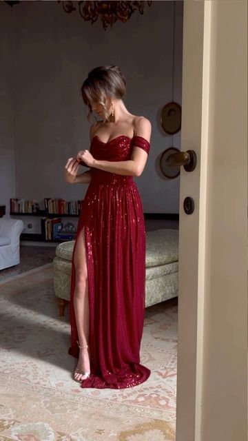 Burgundy Long Prom Dresses, Long Formal Evening Dresses S2097