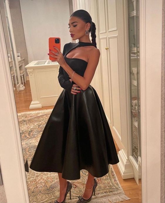 Black Prom Dress, Party Evening Dress S2233