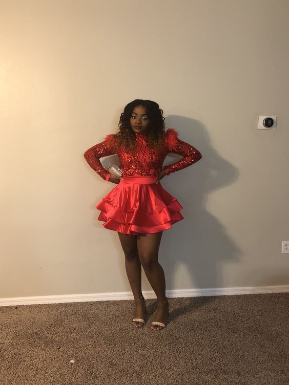 Red Dress Short Hoco Dress Sexy Party Homecoming Dresses S1396