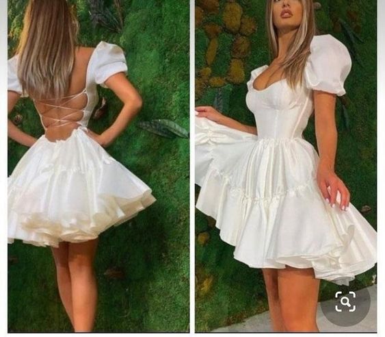 Short corset dress, birthday party dress S2022