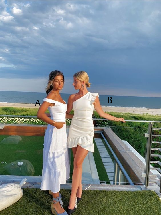 White Summer Dress, Homecoming Dress S2025