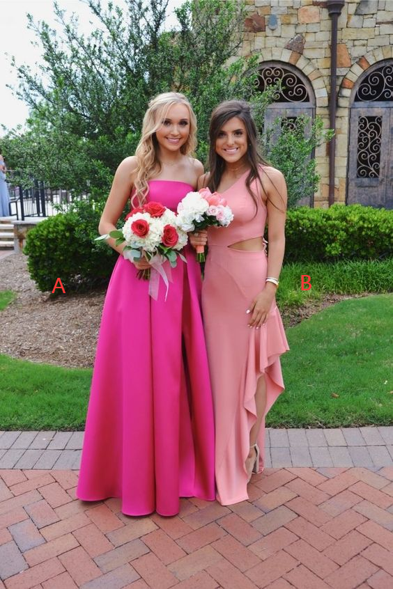 Simple Long Party Formal Prom Dresses for Girls S2249
