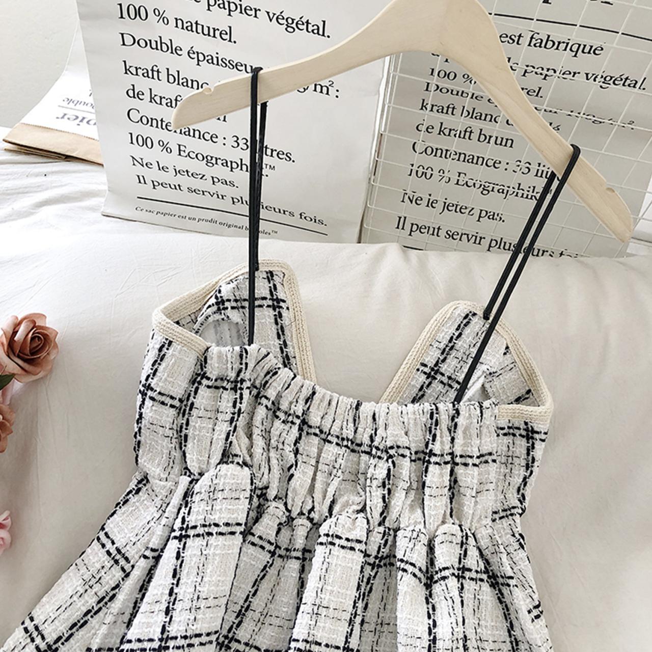 Cute hem tweed camisole S447