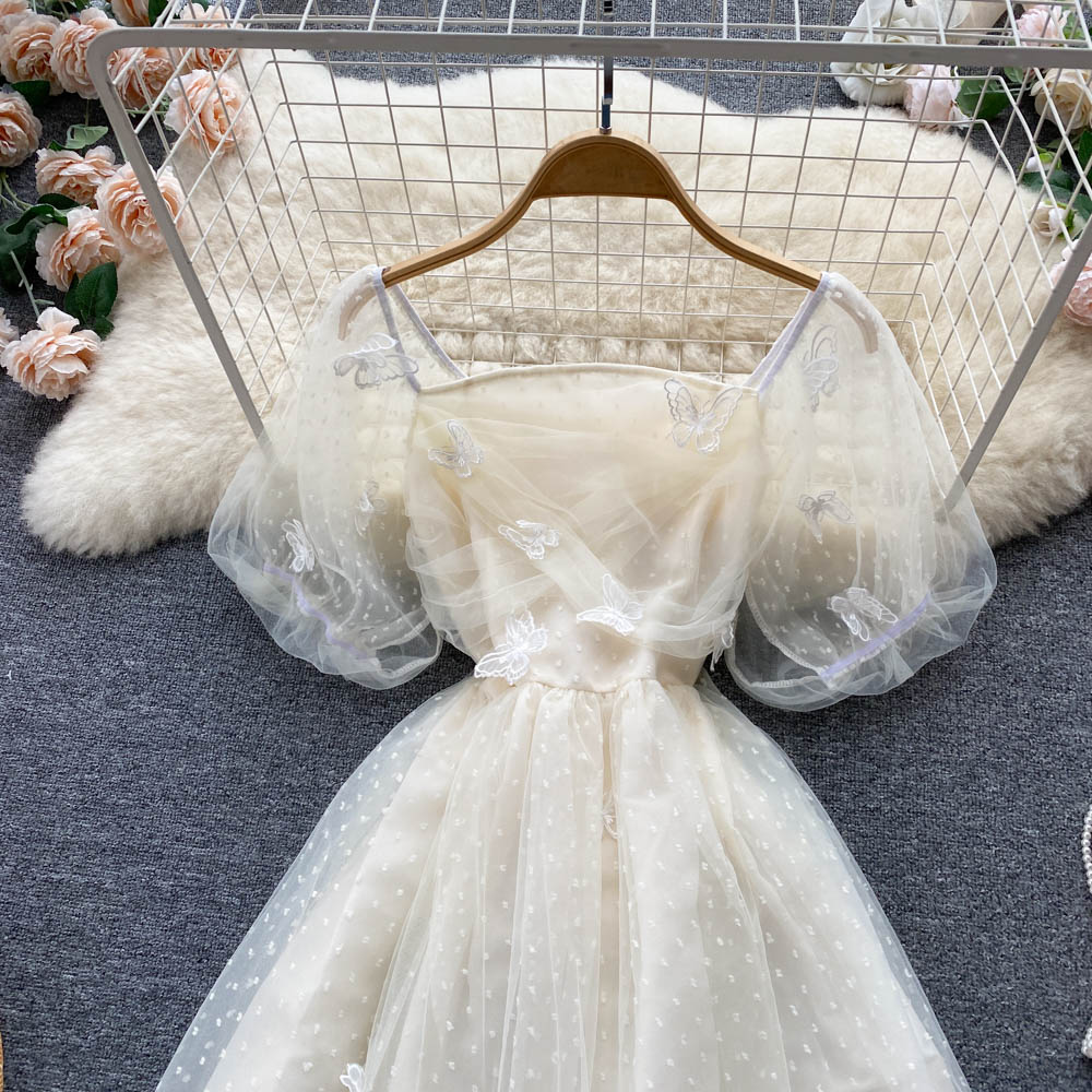 Cute tulle lace short dress fashion girl dress S348