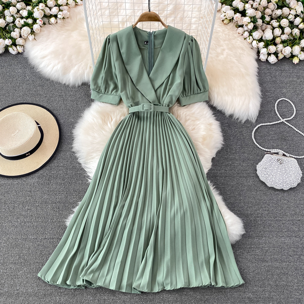 Cute v neck short dress A line fashion dress S474