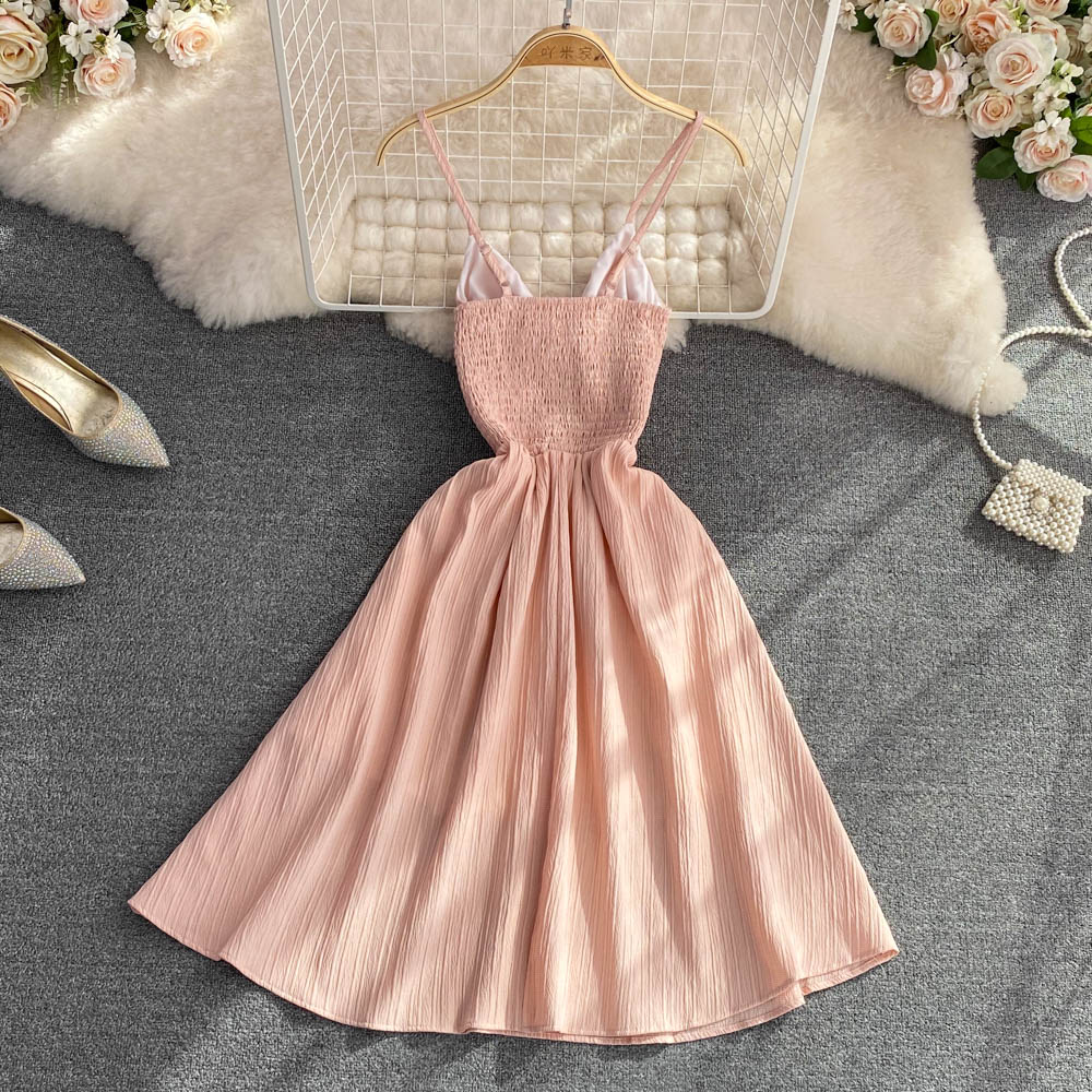 Cute A line v neck short dress fashion dress S374