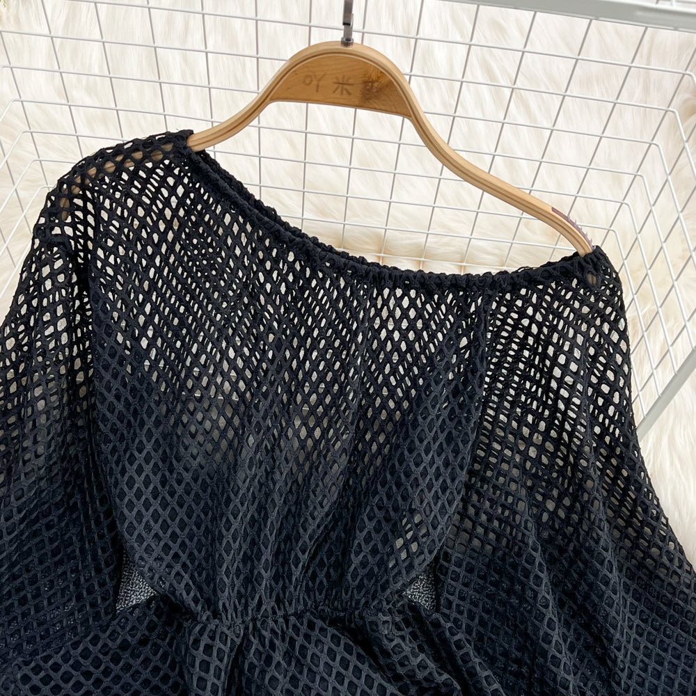 Stylish cutout top one shoulder tops S381