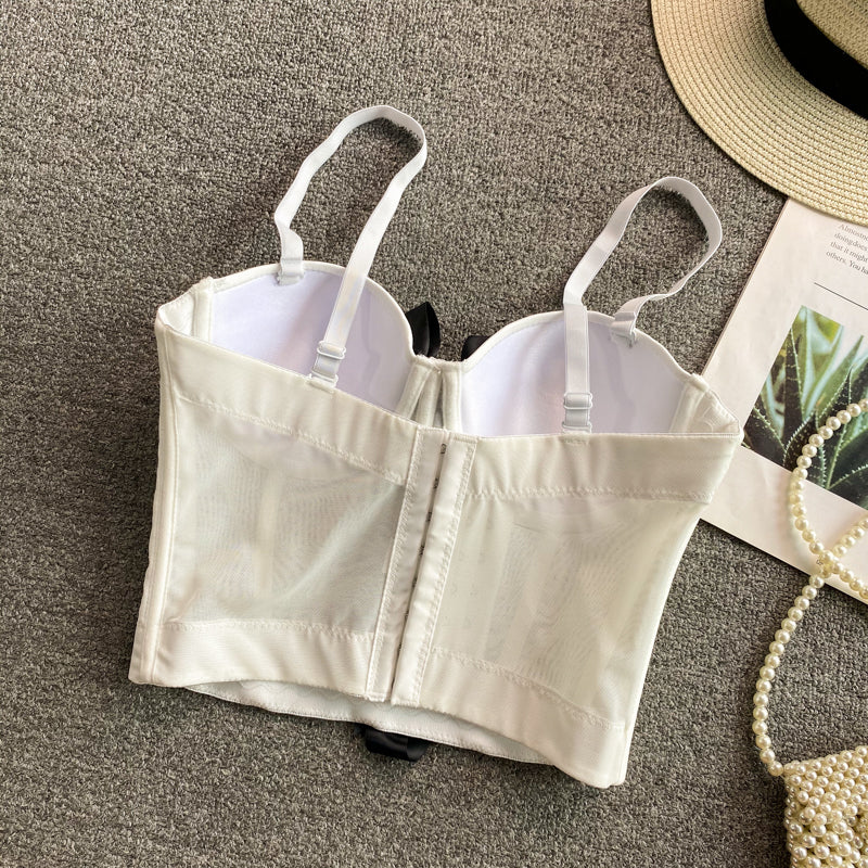 Cute bow corset tops S275