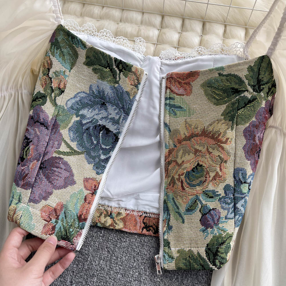 Cute printed long sleeve top S154