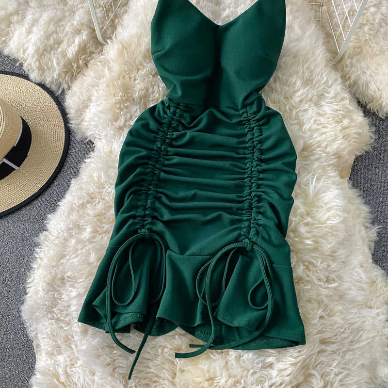 Sexy v neck short dress fashion dress S470