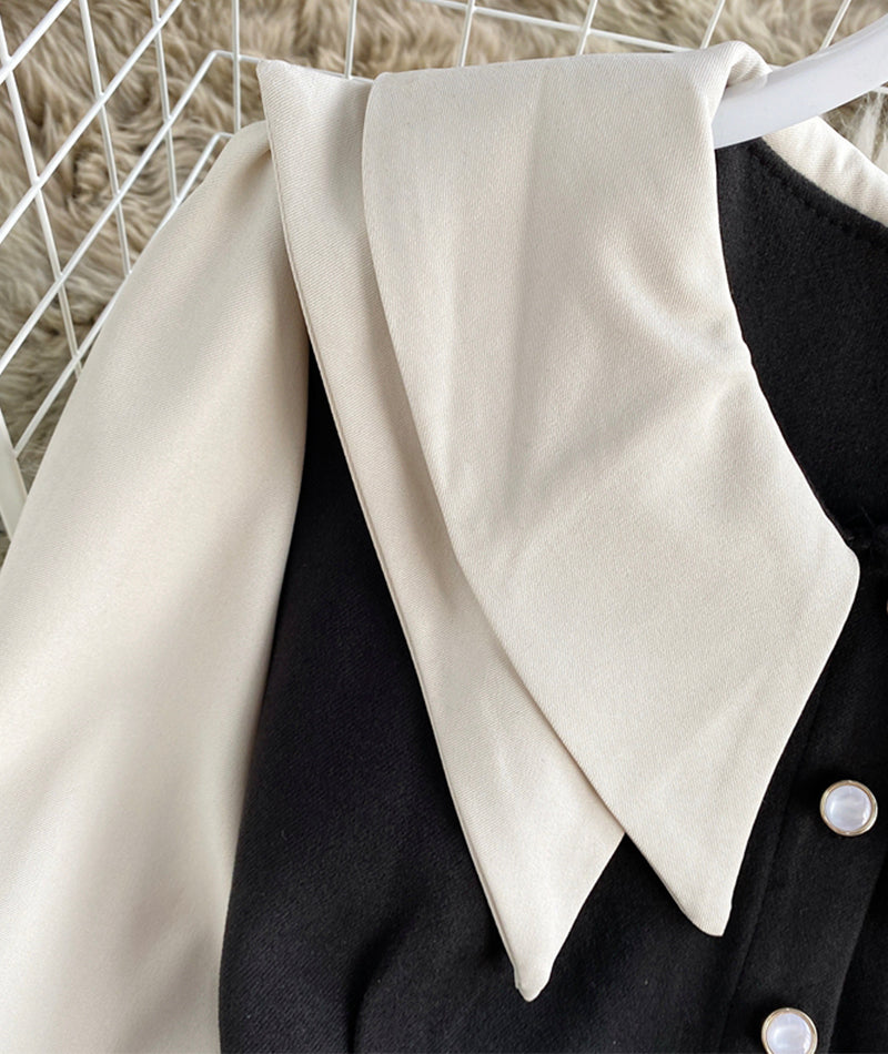 Cute long sleeve dress fashion girl dress S51