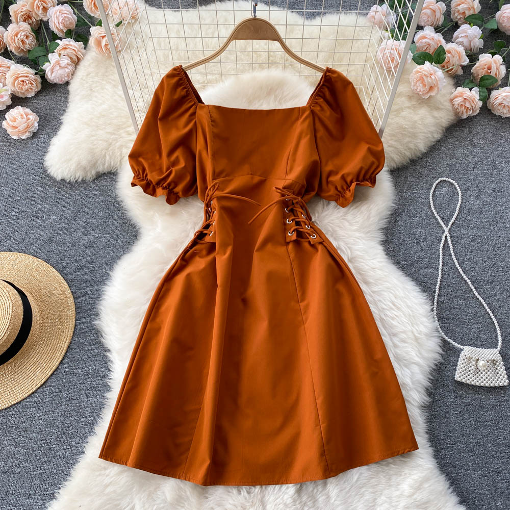 Cute A line lace up dress fashion dress S434