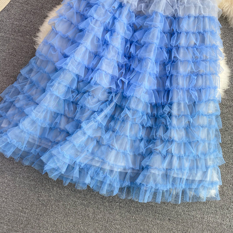 Cute A line tulle skirt fashion skirt S432
