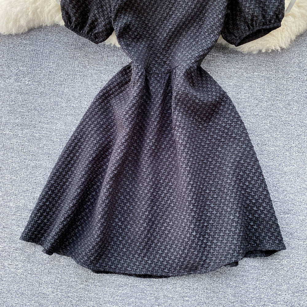 White A line short dress fashion dress S369