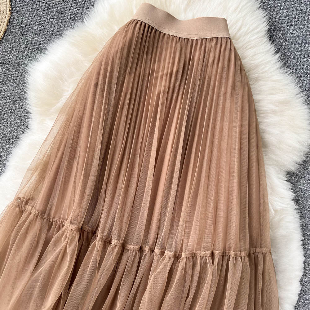 Cute tulle short A line skirt S525