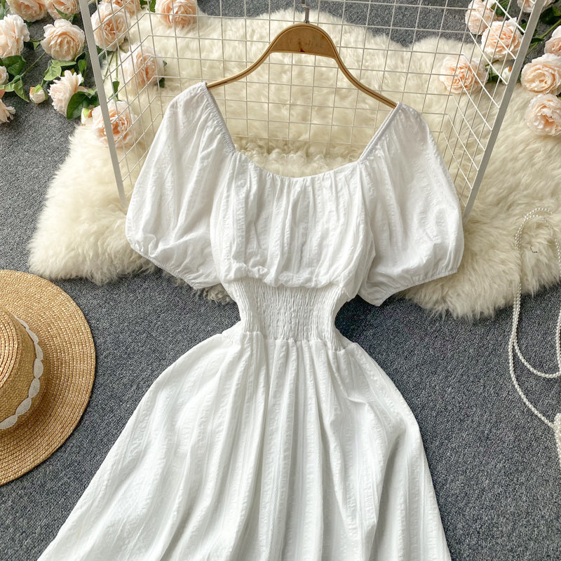 Simple A line short dress fashion dress S407