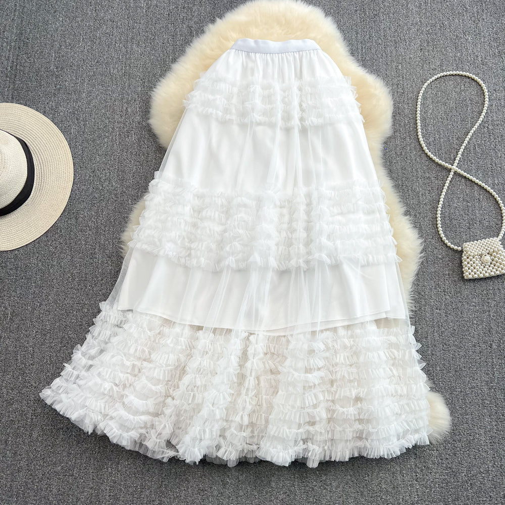 Cute tulle A line skirt S423