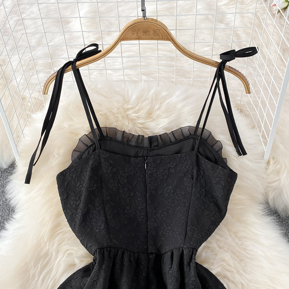 Black A line short dress fashion dress S333