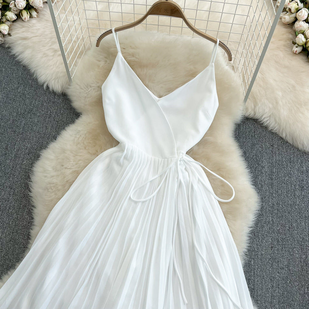 Cute v neck short dress A line fashion dress S415