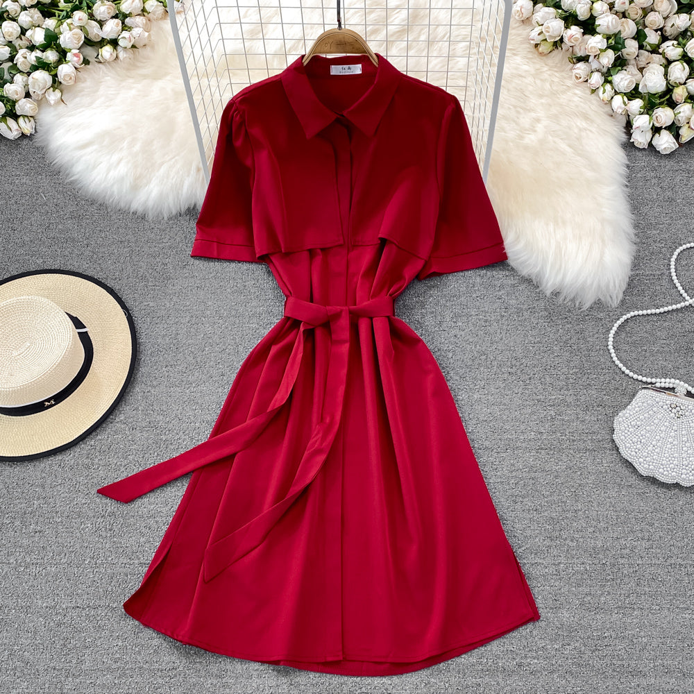 Cute chiffon short dress A line fashion dress S216