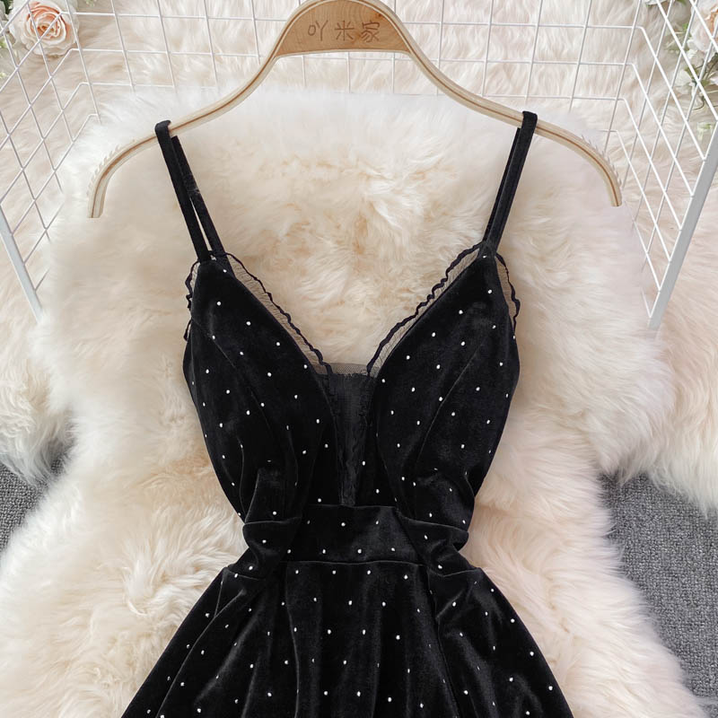 Sexy v neck short A line dress fashion dress S80