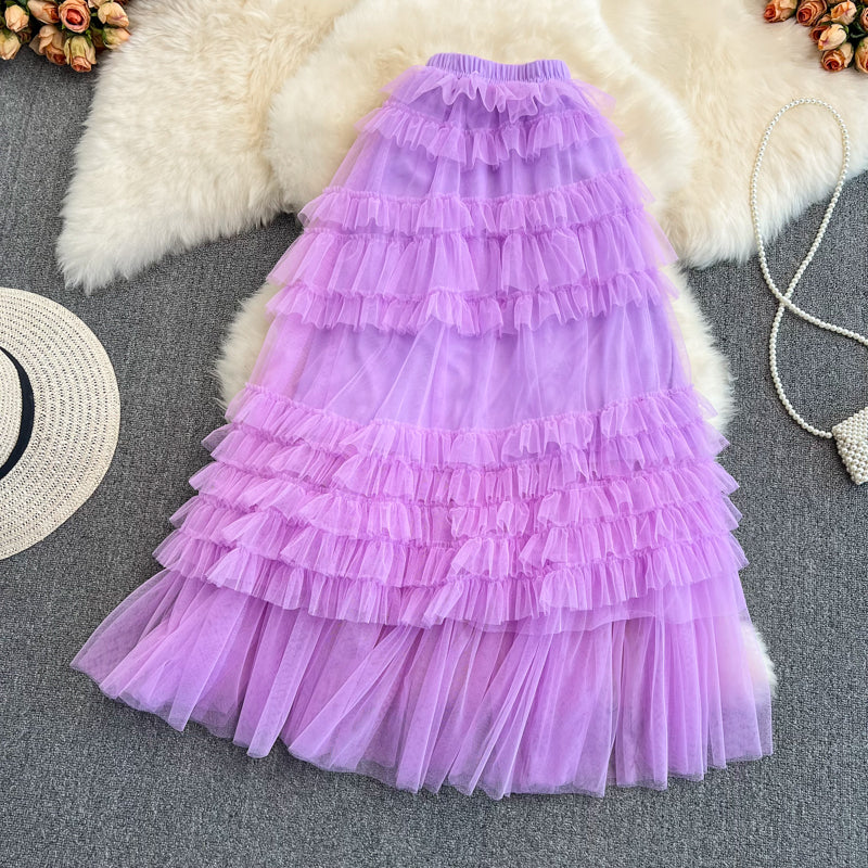 Cute tulle skirt A line fashion skirt S433