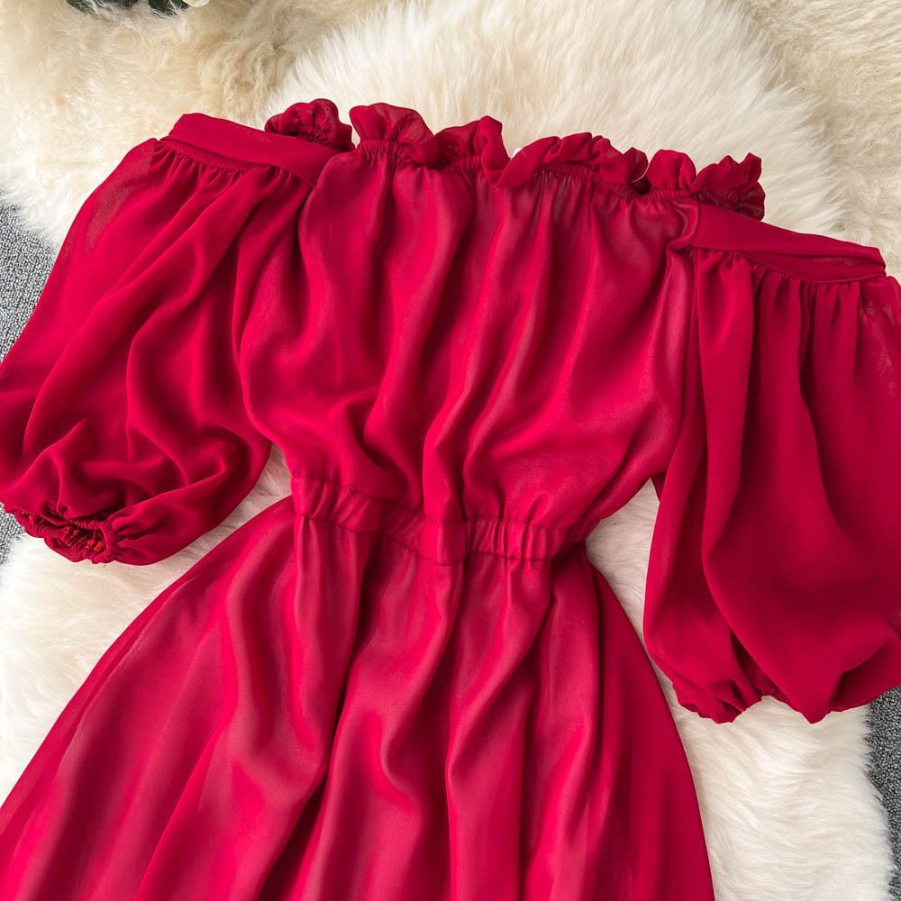 Cute chiffon A line dress fashion dress S173