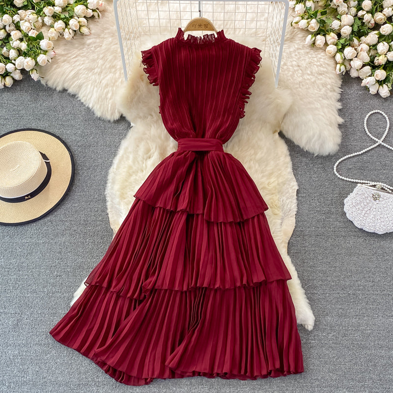 Simple chiffon short A lind ress fashion dress S386