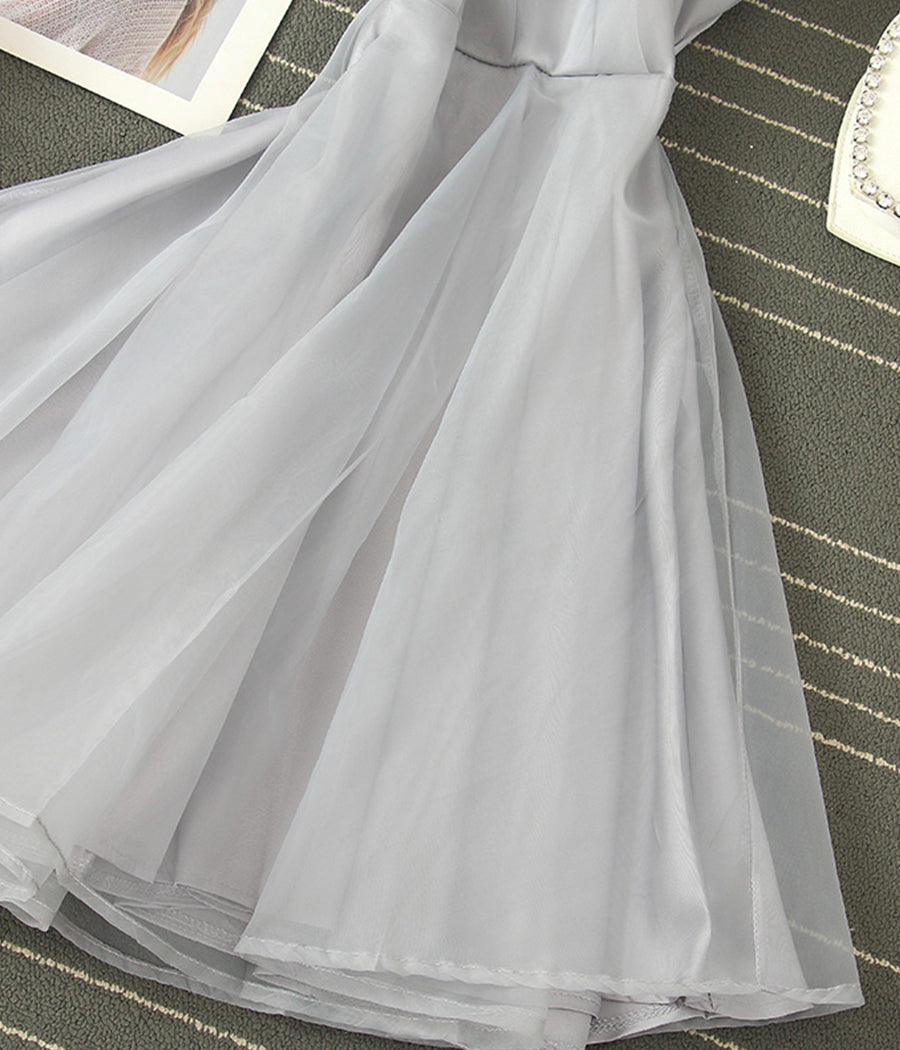 Cute tulle short dress mini dress S40