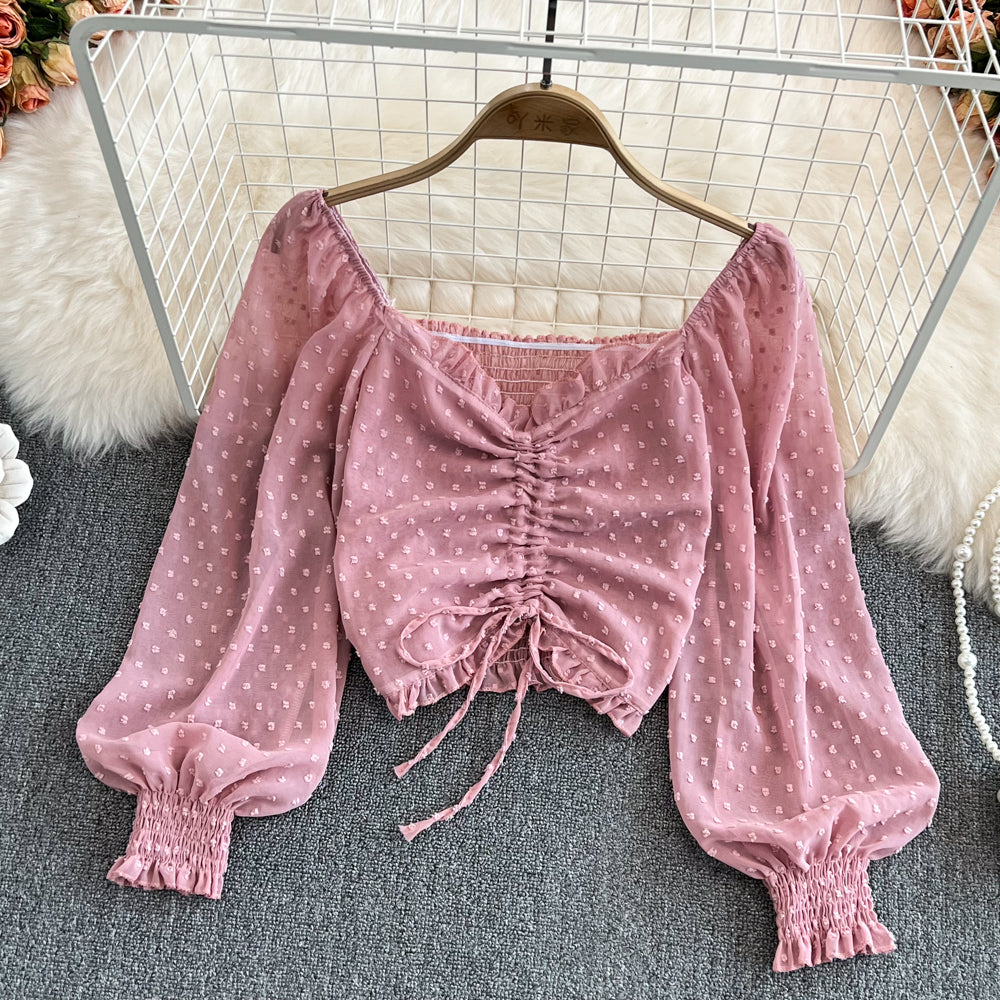 Cute long sleeve tops fashion tops S201
