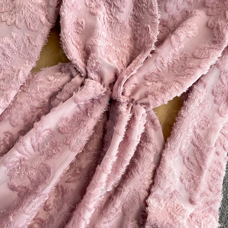 Sexy V-neck Long Sleeve Dress S575