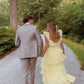 A-Line Yellow Tulle Long Prom Dress,  Tulle Formal Dress      S4151