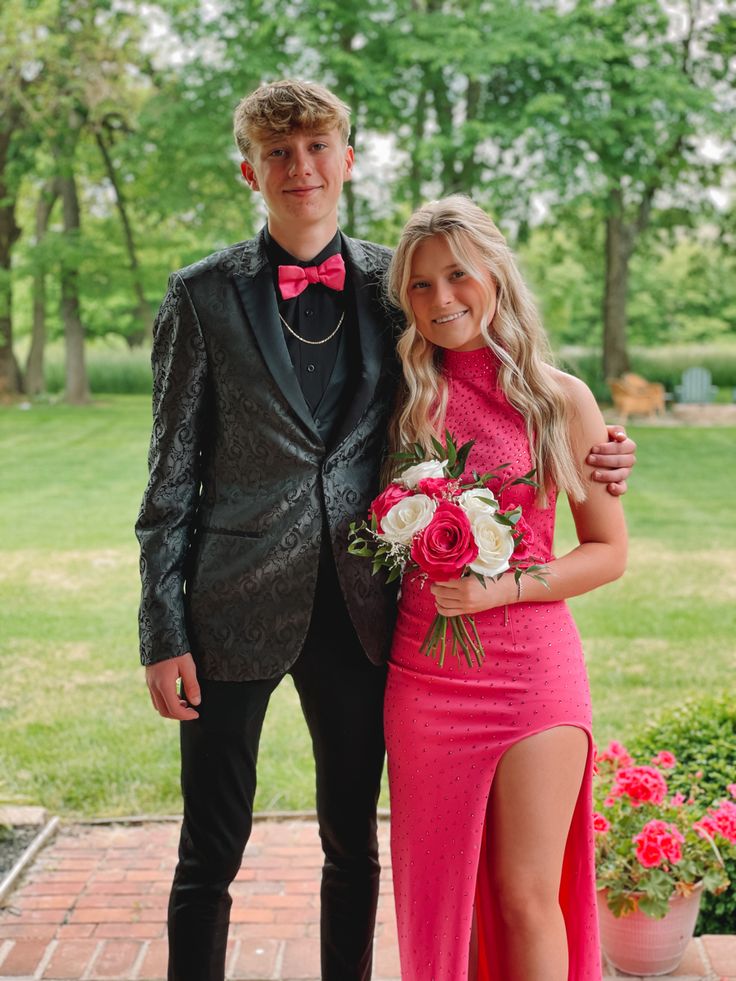 Mermaid Long Hot Pink Prom Dresses With Slit      S3927