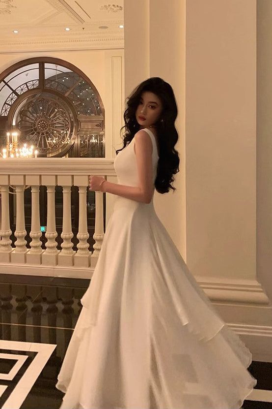 A line Chiffon Prom Dresses,Long evening Dress,formal Dress       S3727