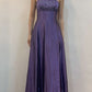 A Line Purple Long Sleeveless Prom Dress     S6906