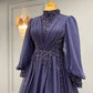 A Line Vintage Purple Long Evening Dress, Formal Evening Gowns     S6896