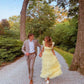 A-Line Yellow Tulle Long Prom Dress,  Tulle Formal Dress      S4151