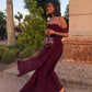 Elegant Grape Pleated Fashion Sleeveless Long Dresses Evening Gowns Party Dresses   S6926