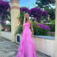 Sexy Pink Prom Formal Evening Dress Long Floor Length Dress    S1188